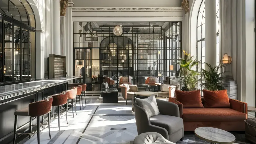 Hotel lobby