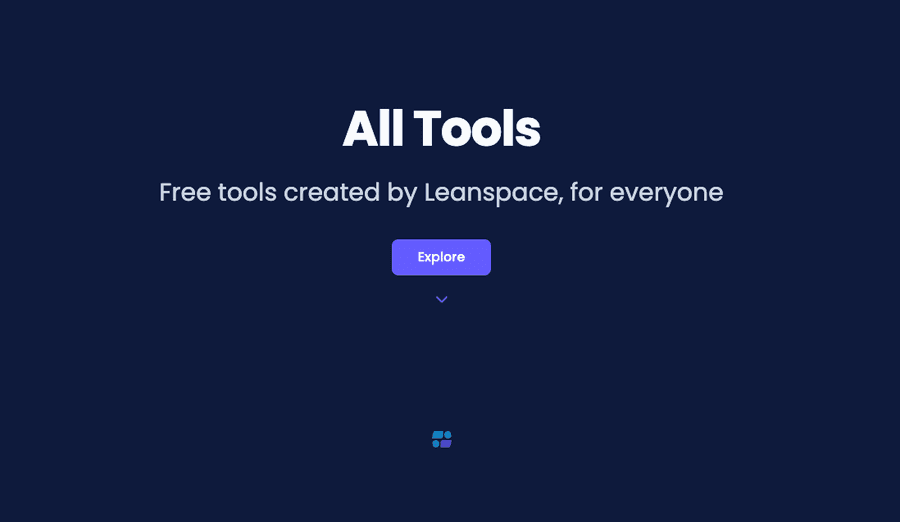 Leanspace tools page 
