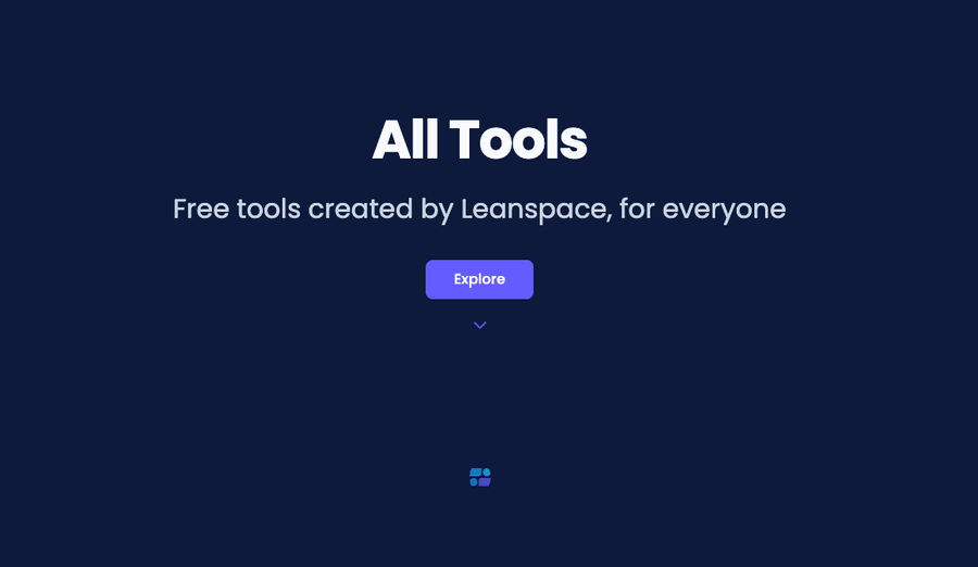 Leanspace tools page 